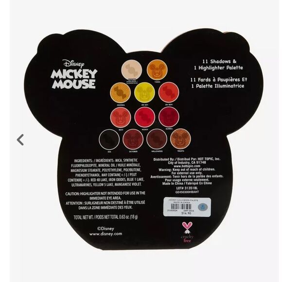 Disney Halloween Mickey Mouse Pumpkin Eyeshadow & Highlighter Palette NEW 🎃 - Picture 5 of 10